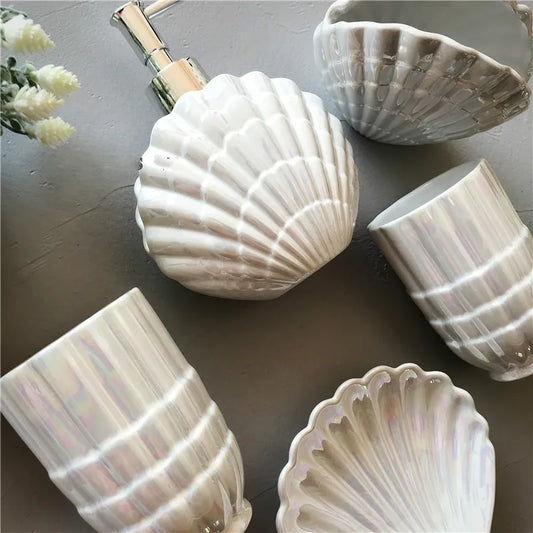 Ceramic Bathroom Accessory Set