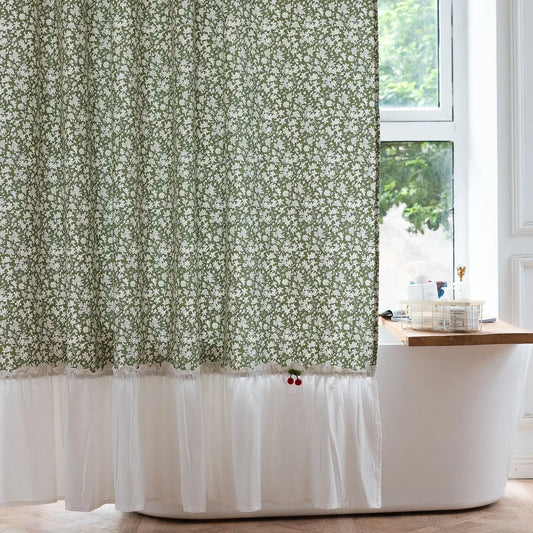 Flora Waterproof Shower Curtain