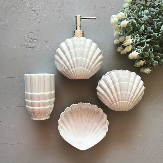 Ceramic Bathroom Accessory Set